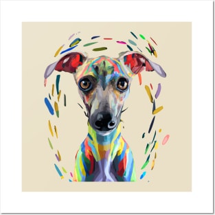 Italian Greyhound Sighthound Painting Poster Art Posters and Art